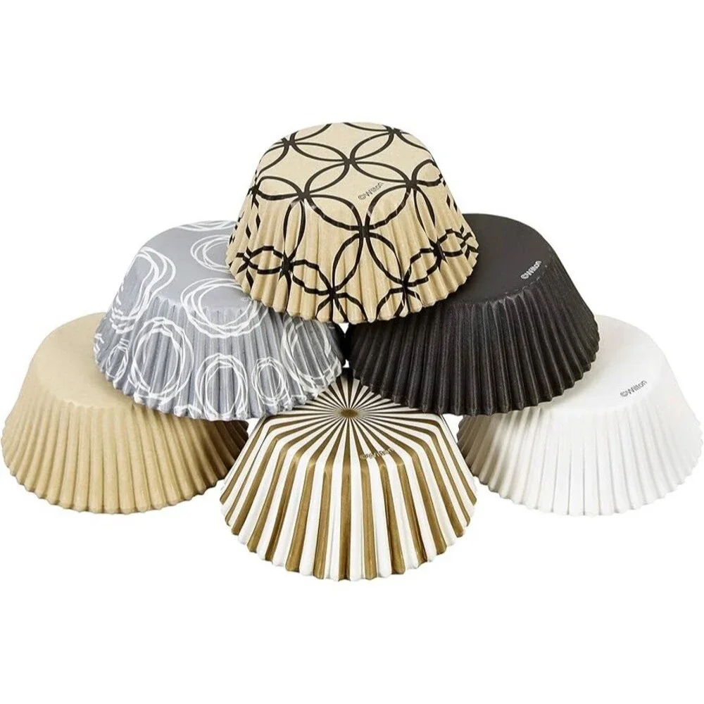 Wilton Elegance Baking Cups Cupcake Liners Assorted Designs 150 Count